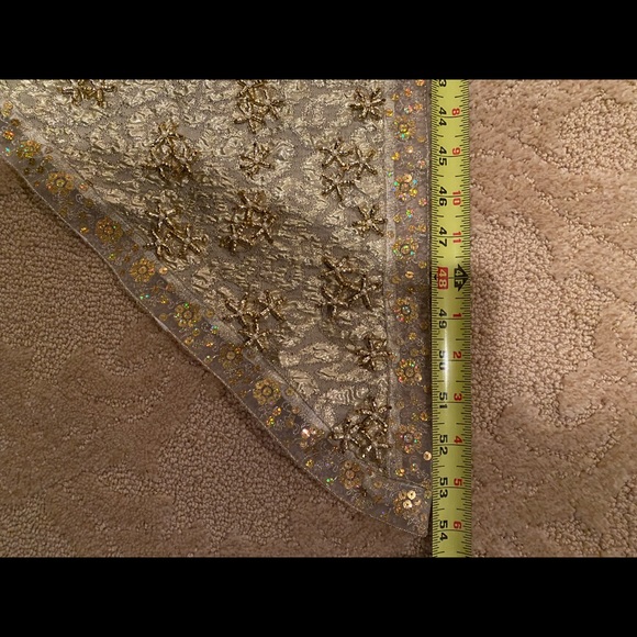 NWT Handmade crystal beaded Veil - fancy scarf - wrap - Picture 10 of 10